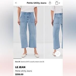 Le Jean petite utility Jean size 27